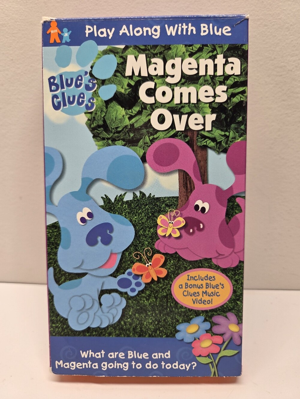 Blue's Clues VHS "Magenta Comes Over" (2000) Y2K Childrens Television Nick Jr